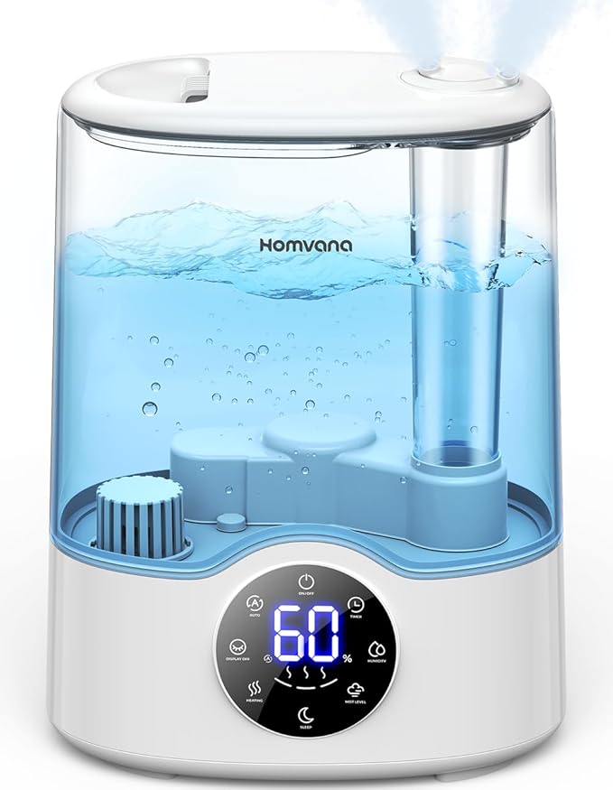 Homvana Smart Humidifier Warm & Cool Mist 7L 807ft Top-Fill H112 - White Like New