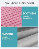 Cottonblue Minky Dot Cover for Weighted Blanket 48x72, Removable Duvet Cover - Like New