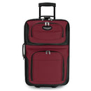 TRAVEL SELECT AMSTERDAM SOFTSIDE EXPANDABLE ROLLING LUGGAGE 21 INCH - BURGUNDY - Brand New