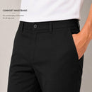 GALAXY BY HARVIC SUPER STRETCH SLIM FIT CHINO PANTS SIZE: MEN 40 - BLACK - Brand New