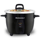 Elite Gourmet ERC2010B Electric Rice Cooker Stainless Steel Inner Pot 10 Cups Like New