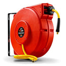 ReelWorks Air Hose Reel Retractable 3/8"x50' Foot PVC Hose 300PSI L715153A - Red Like New