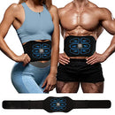 ABS Stimulator Muscle Stimulator Ab Machine Portable Abdominal Belt - Black/Blue - Like New