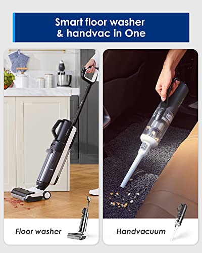 TINECO SMART WET DRY VACUUM CLEANERS FLOOR MOP 2-IN-1 S5 COMBO - BLACK/WHITE - Like New