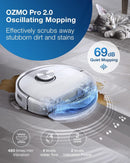ECOVACS DEEBOT TEO+ Robot Vacuum and Mop Combo with Auto-Empty Station - WHITE - Brand New
