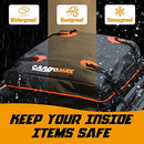 Rooftop Cargo Carrier 15 Cubit Feet Vehicle Carrier Waterproof Roof Bag - Like New