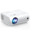 CLOKOWE MINI PROJECTOR PORTABLE PROJECTOR WITH 9000 LUX AND 1080P - WHITE - Like New