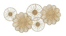 PEMAR Set 5 Natural Seagrass Wall Décor Wicker Flowers Wheels VOVEN - B0DPKW5P28 - Brand New
