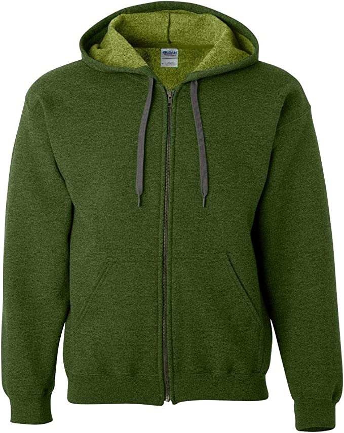 Gildan Heavy Blend Vintage Full-Zip Hooded Sweatshirt 18700 New