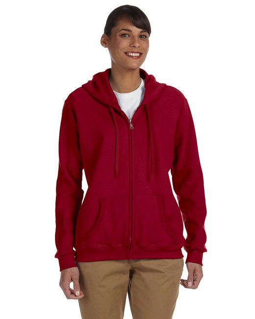 G186FL Gildan Ladies' Blend Full-Zip Hooded Sweatshirt New