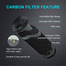 iPower 4" Air Carbon Filter Odor Control Australia Virgin Premium Charcoal Black - Like New