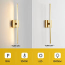 CCYCOL Gold Bathroom Light Fixtures Over Mirror 24" 18W LED - Gold - Like New