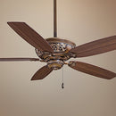 Minka-Aire F659-BCW Downrod Mount 5 White/Cream Blades Ceiling Fan - Walnut - Brand New