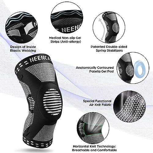 NEENCA Professional Knee Brace for Pain Relief, Medical Knee Support - Brand New