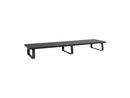 Tripp Lite Dual-Monitor Riser Stand for Desk, Black Wood & Steel Desktop