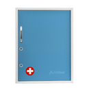 AdirMed Dual Lock Medicine Cabinet Pull-Out Shelf Mountable 999-06-BLU - Blue - Like New