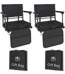 Bsteciar Stadium Seats Bleachers Armrests Portable Stadium Chairs Back 2 Pack - Brand New