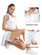 FKEEP WOMEN'S TENNIS GOLF DRESS SPORT ACTIVEWEAR WORKOUT ATHLETIC ZIP V NECK - Brand New