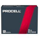 DURACELL PC1300 1.5V D12 PROCELL ALKALINE DIOXIDE BATTERY 12 COUNT - 1 PACK - Like New