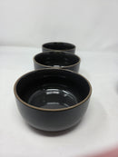 OUR PLACE SET OF 4 CEREAL BOWLS - CHAR - Like New