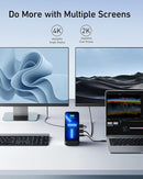 Anker 651 USB-C Dock 8-in-1 Docking Station 10W Max Wireless A8391 - Gray - Like New