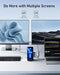 Anker 651 USB-C Dock 8-in-1 Docking Station 10W Max Wireless A8391 - Gray - Like New
