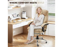 HOMREST ERGONOMIC OFFICE CHAIR WITH 6-POINT MASSAGE & HEATING - KHAKI - Like New