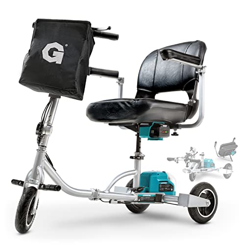 G 3 Wheel Mobility Scooter Plus - Electric Powered, Air Friendly GUT121 - Black - Like New