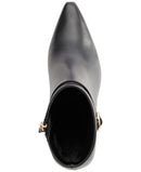 KL443438 KARL LAGERFELD WOMEN'S KARLY POINTED TOE HEELED ANKLE BOOTIE BLACK 6 - Like New