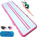 ALIFUN Inflatable Tumbling Track Mat 20ft Length 8 In Thick 3.3ft Wide - Pink - Like New