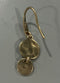 THE SAK DANGLE, HAMMERED, CIRCLE EARRINGS - GOLD - Brand New
