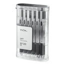 TUL GL1 RETRACTABLE GEL PEN POINT 0.5 MM GRAY BARREL BLACK INK PACK OF 12 BLACK - Brand New