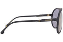 CARRERA UNISEX SUNGLASS CHAMPION65/N PILOT 62MM MATTE BLACK/GRAY GOLD MIRRORED - Like New