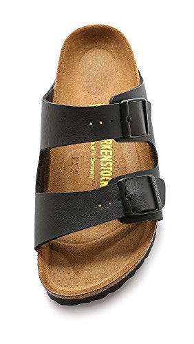 BIRKENSTOCK UNISEX ARIZONA BIRKO-FLOR NARROW SANDALS MEN 5/LADIES 7 BLACK - Brand New