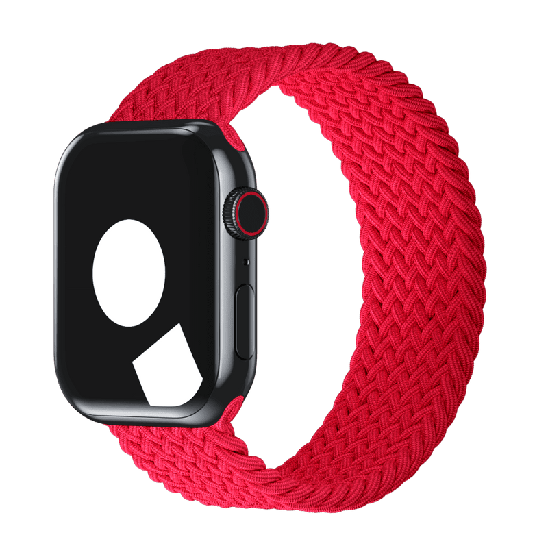 APPLE WATCH BRAIDED SOLO LOOP BAND 40MM SIZE 7 - (PRODUCT) RED - Like New