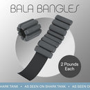 Bala adjustable ankle wrist weights 2pc, silicone sleeve, blue - Scratch & Dent