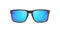 OAKLEY MEN'S OO9102 HOLBROOK SQUARE SUNGLASSES FRAME:MATTE BLACK/RED COLORSHIFT - Like New
