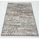 BIBB HOME WASHABLE FLANNEL PRINTED AREA RUG WITH LATEX BACK 4X6FT - URBAN TIMBER - Like New