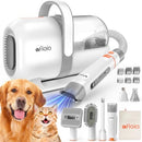 AFLOIA 6 in 1 DOG GROOMING KIT, VACUUM FOR SHEDDING, 1.5L DUST CUP - WHITE - Like New