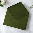 PONATIA 50 pcs. Pack A7 Envelopes 5.25 x 7.5'' Olive Green Envelopes - Brand New