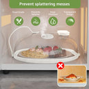 MICROWAVE SPLATTER COVER WITH WATER STEAMER FOR FOOD 10" WAVE-WHITE - Like New