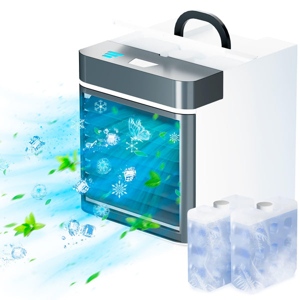 GENERIC PORTABLE AIR CONDITIONER,EXTREME SPEED AIR COOLER - WHITE/GRAY - Like New