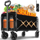 JINIHFW Carts Foldable, Collapsible Folding Wagon, Portable - Scratch & Dent