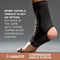 Tommie Copper Ankle Compression Sleeve L/XL, 4D Stretch & Non-Slip, Black - Like New
