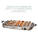 ELITE GOURMET ELITE PLATINUM TRIPLE BUFFET SERVER STAINLESS STEEL EWM-9933 - Like New