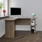 AMERIWOOD HOME DAKOTA L-DESK WITH BOOKSHELVES 9354333COM - RUSTIC OAK - Like New