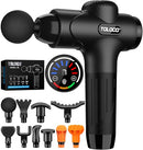 TOLOCO MASSAGE GUN DEEP TISSUE PERCUSSION MASSAGE GUN, 10 REPLACEMENT HEADS - Like New