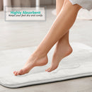 CLARA CLARK MEMORY FOAM BATH MAT - 3 PIECE SET - WHITE - Like New