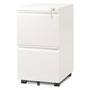 DEVAISE 2 Drawer Mobile File Cabinet with Lock Commercial Metal Filing Drawer - Like New