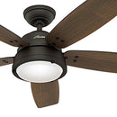 HUNTER FAN 52" CEILING FAN LED LIGHT REMOTE CC59040 - NOBLE BRONZE - Like New